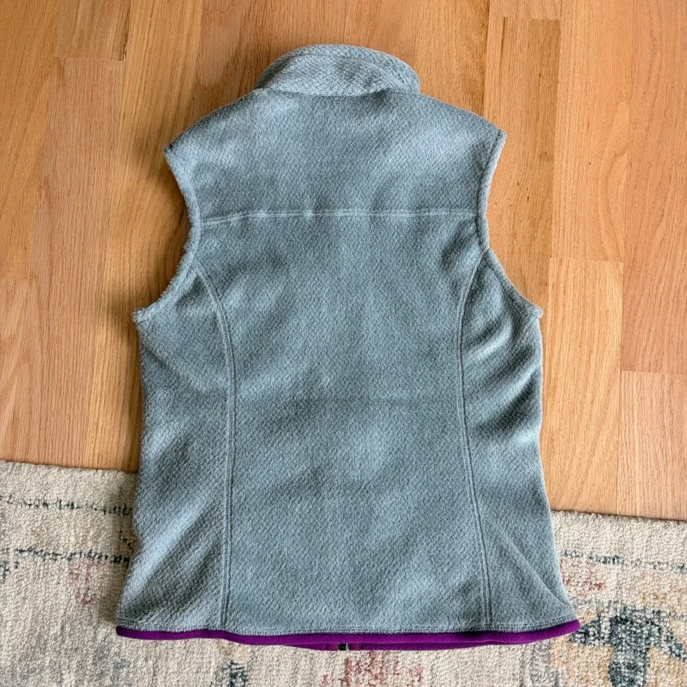 Patagonia Womens Re-Tool Vest Zip Fleece M Gray Purple Gorpcore Hiking Outdoors